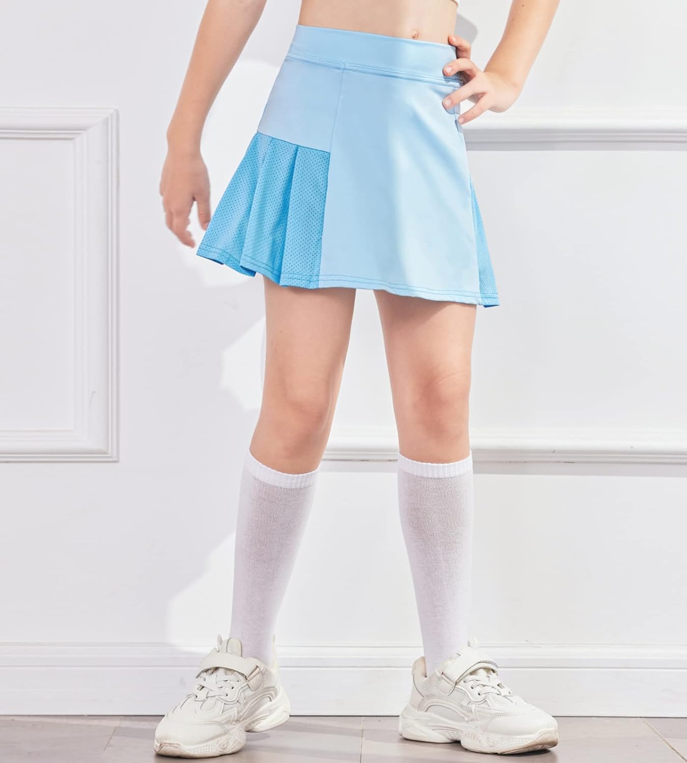 Arshiner Girl's Sport Skirts with Shorts Athletic Pleated Skort Colorful Performance Skorts