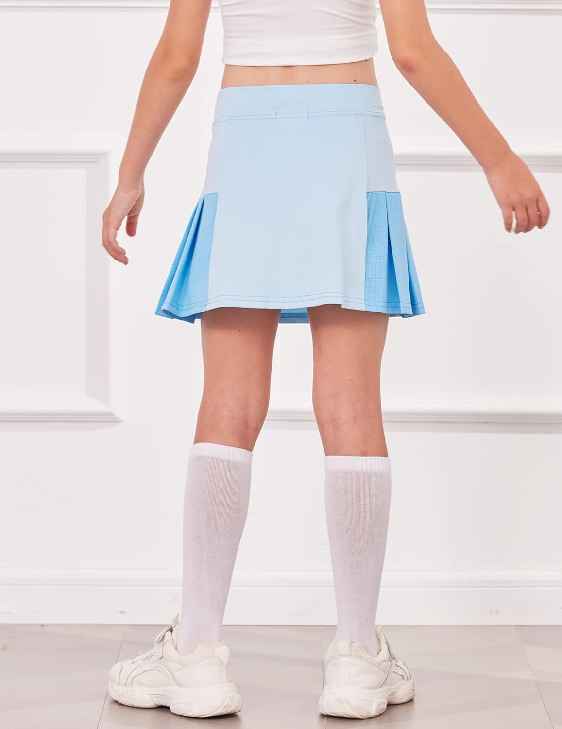 Arshiner Girl's Sport Skirts with Shorts Athletic Pleated Skort Colorful Performance Skorts