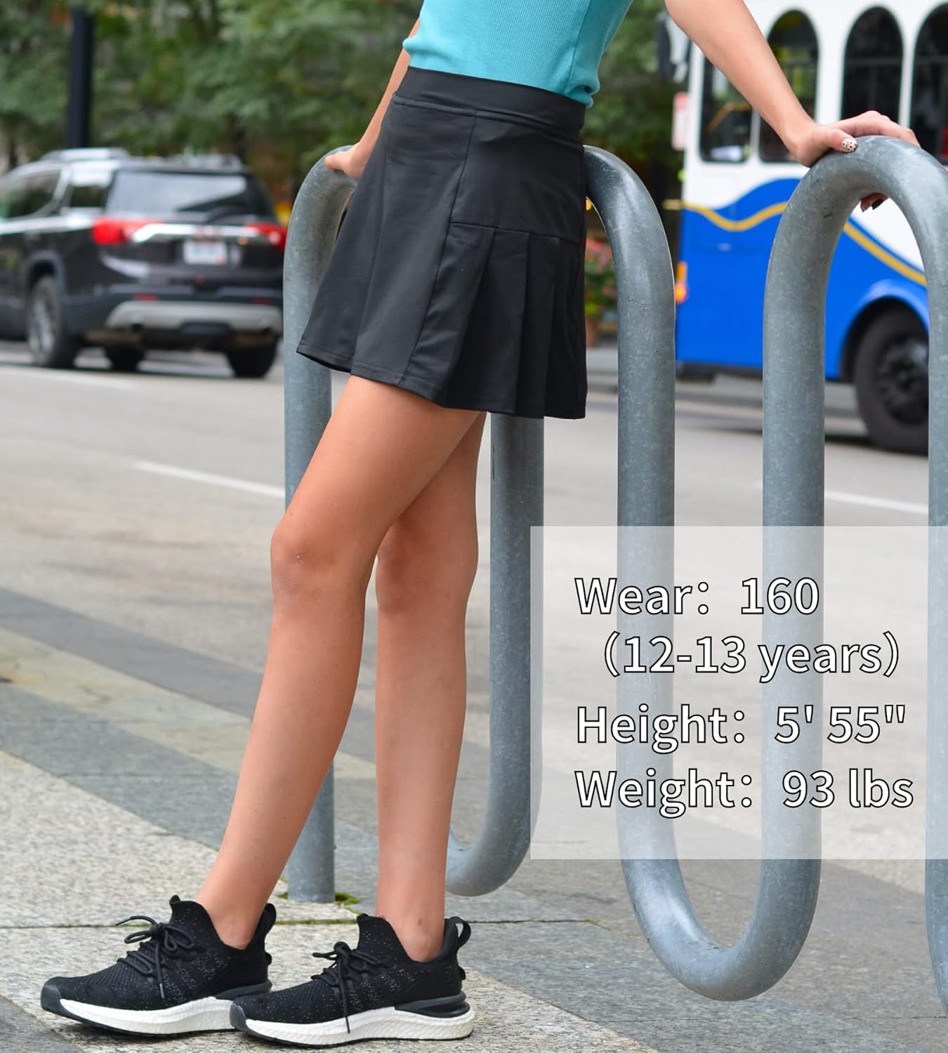 Arshiner Girl's Sport Skirts with Shorts Athletic Pleated Skort Colorful Performance Skorts