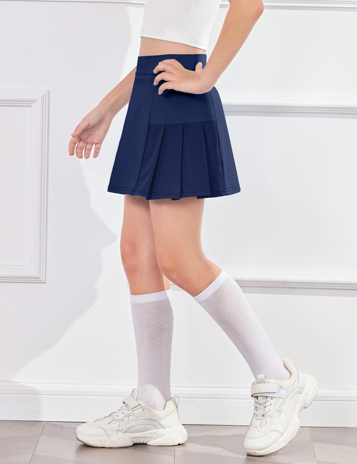 Arshiner Girl's Sport Skirts with Shorts Athletic Pleated Skort Colorful Performance Skorts