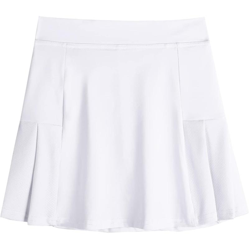 Arshiner Girl's Sport Skirts with Shorts Athletic Pleated Skort Colorful Performance Skorts