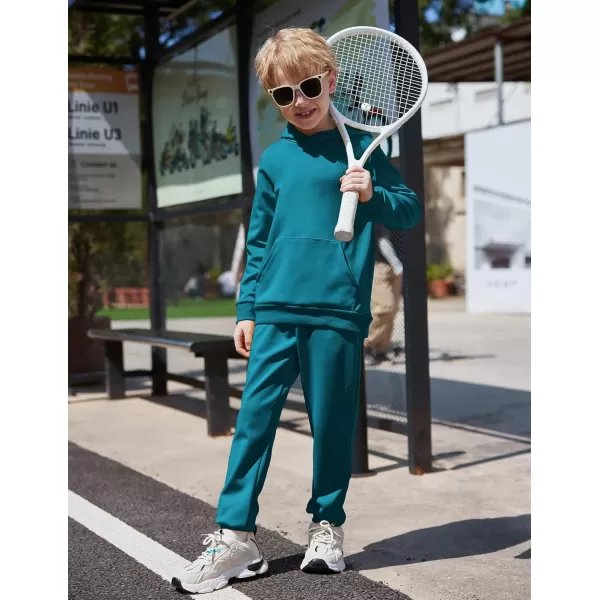 Arshiner 2 Piece Outfit Boys Pullover Hoodies Sweatshirt Suit For Kids Tracksuit Set