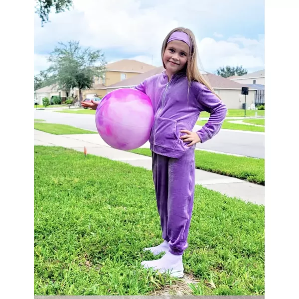 Arshiner 2 Piece Outfits for Girls Velour Tracksuit Hoodie and Jogger Set Sweatsuit Athletic Clothes Sets