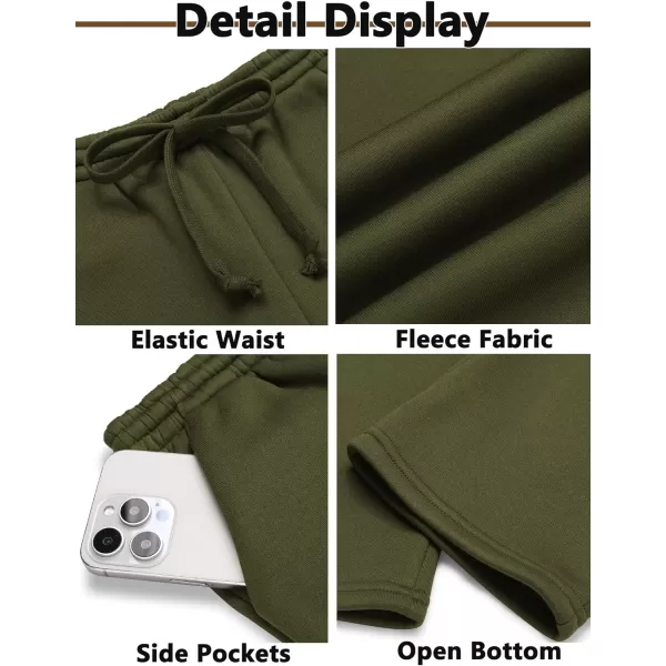 Arshiner Boys Casual Pants Fleece Sweatpants Lightweight Open Bottom Lounge Pants Drawstring Jogger Pants with Pockets