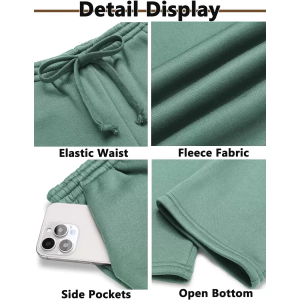 Arshiner Boys Casual Pants Fleece Sweatpants Lightweight Open Bottom Lounge Pants Drawstring Jogger Pants with Pockets
