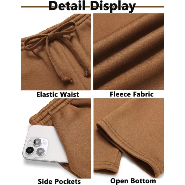 Arshiner Boys Casual Pants Fleece Sweatpants Lightweight Open Bottom Lounge Pants Drawstring Jogger Pants with Pockets