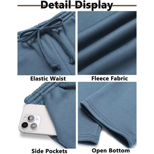Arshiner Boys Casual Pants Fleece Sweatpants Lightweight Open Bottom Lounge Pants Drawstring Jogger Pants with Pockets