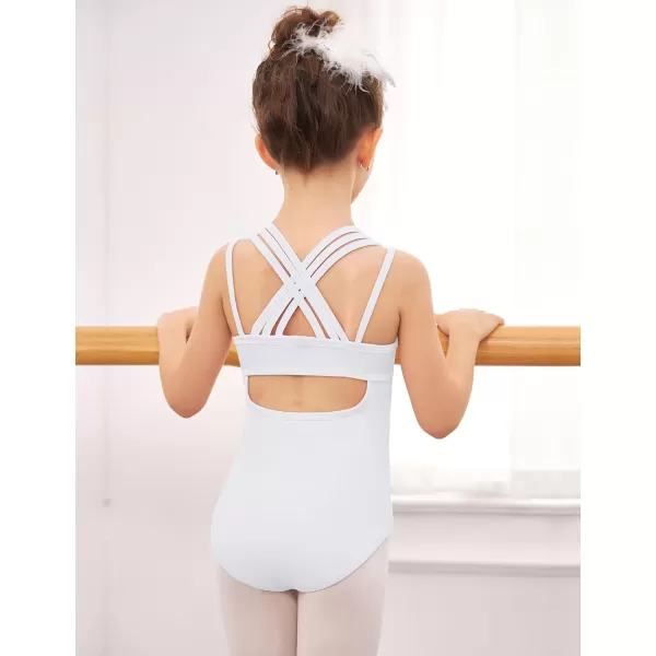 Arshiner Girls Ballet Leotards Dance Gymnastic Outfits Crisscross Straps SleevelessTank Dancewear