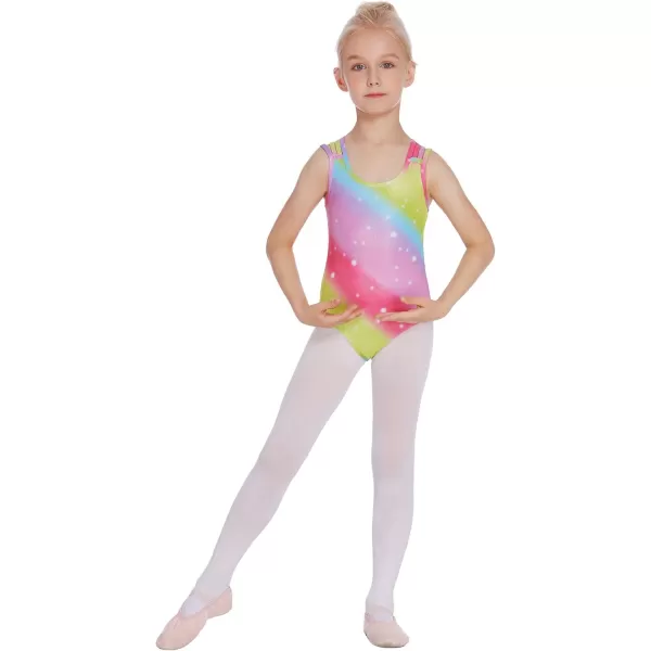 Arshiner Girls Ballet Leotards Dance Gymnastic Outfits Crisscross Straps SleevelessTank Dancewear