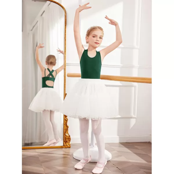 Arshiner Girls Ballet Leotards Dance Gymnastic Outfits Crisscross Straps SleevelessTank Dancewear