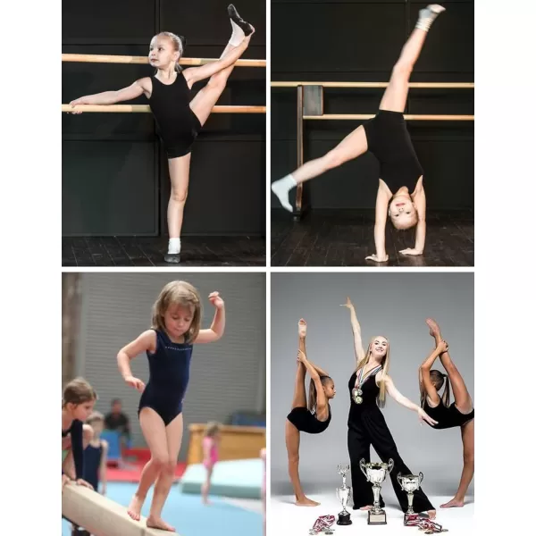 Arshiner Girls Ballet Leotards Dance Gymnastic Outfits Crisscross Straps SleevelessTank Dancewear