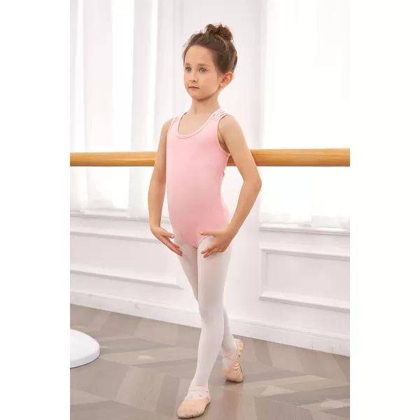 Arshiner Girls Ballet Leotards Dance Gymnastic Outfits Crisscross Straps SleevelessTank Dancewear