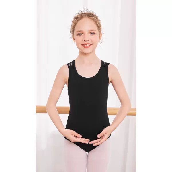 Arshiner Girls Ballet Leotards Dance Gymnastic Outfits Crisscross Straps SleevelessTank Dancewear