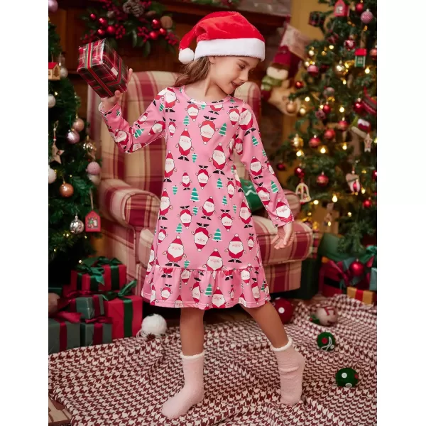 Arshiner Girls' Sleepwear Long Sleeve Cute Nightgown Nightie Pajama Dress