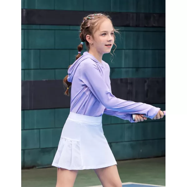 Arshiner Girl's Sport Skirts with Shorts Athletic Pleated Skort Colorful Performance Skorts