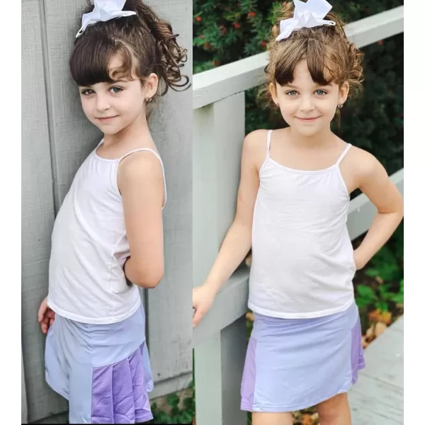 Arshiner Girl's Sport Skirts with Shorts Athletic Pleated Skort Colorful Performance Skorts