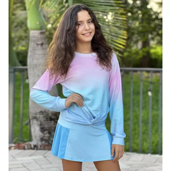 Arshiner Girl's Sport Skirts with Shorts Athletic Pleated Skort Colorful Performance Skorts