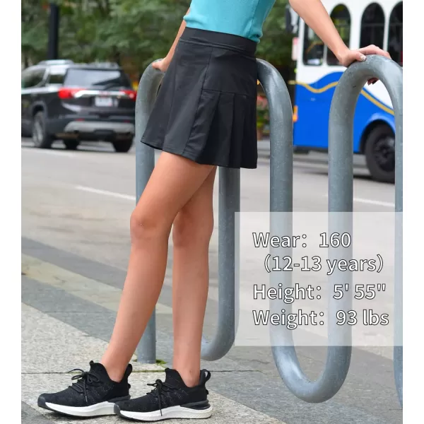 Arshiner Girl's Sport Skirts with Shorts Athletic Pleated Skort Colorful Performance Skorts