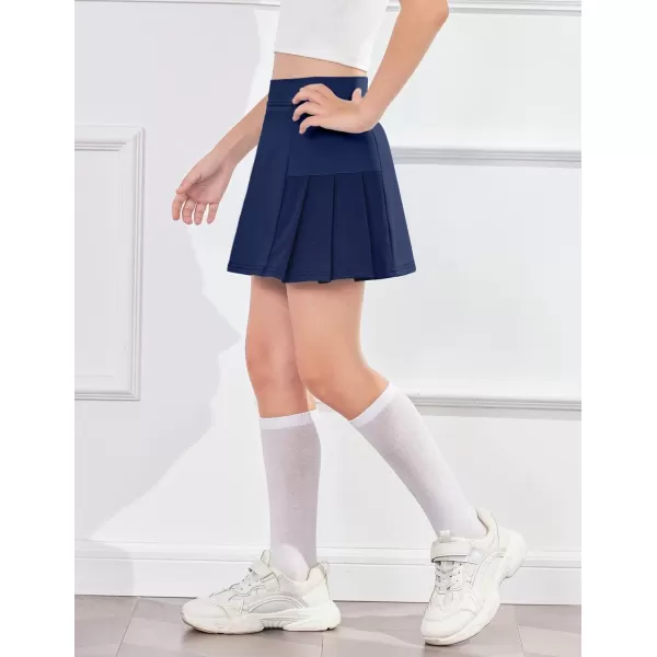 Arshiner Girl's Sport Skirts with Shorts Athletic Pleated Skort Colorful Performance Skorts