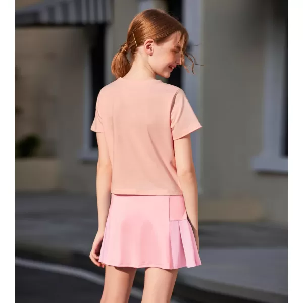 Arshiner Girl's Sport Skirts with Shorts Athletic Pleated Skort Colorful Performance Skorts