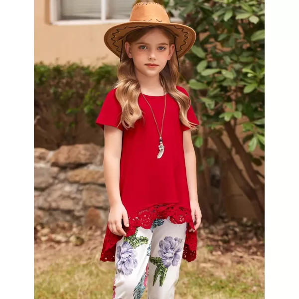 Arshiner Girls Tunic Tops Casual Basic Loose Soft Swing Pullover Long Blouse T-Shirt Tee
