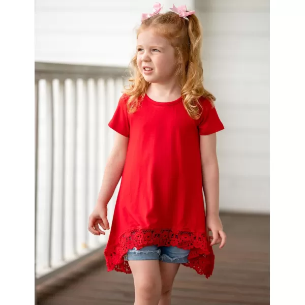 Arshiner Girls Tunic Tops Casual Basic Loose Soft Swing Pullover Long Blouse T-Shirt Tee
