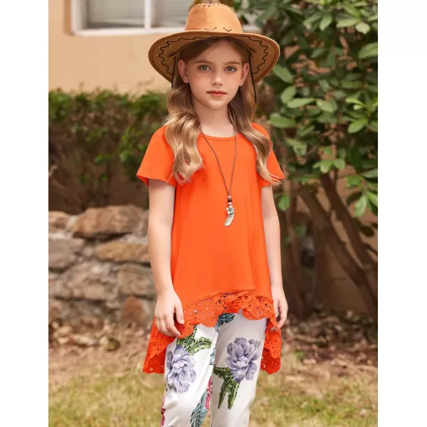 Arshiner Girls Tunic Tops Casual Basic Loose Soft Swing Pullover Long Blouse T-Shirt Tee