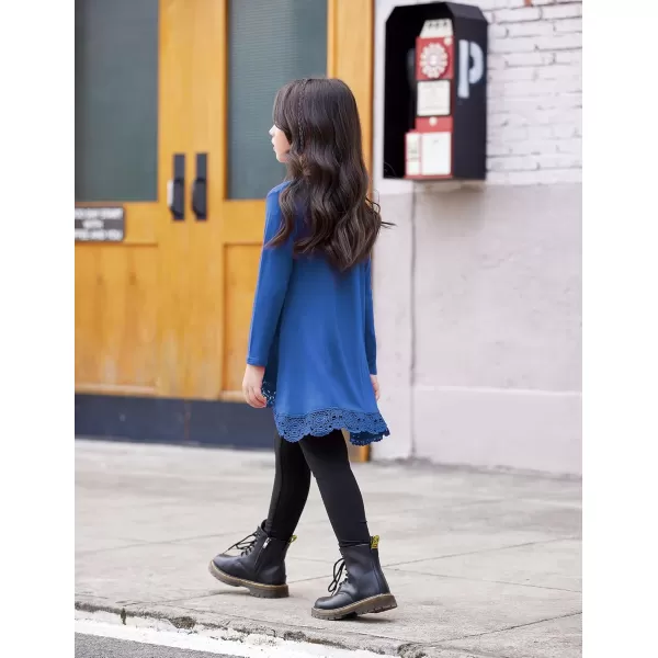 Arshiner Girls Tunic Tops Casual Basic Loose Soft Swing Pullover Long Blouse T-Shirt Tee