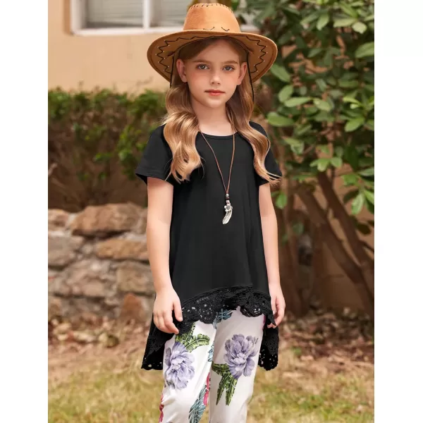 Arshiner Girls Tunic Tops Casual Basic Loose Soft Swing Pullover Long Blouse T-Shirt Tee