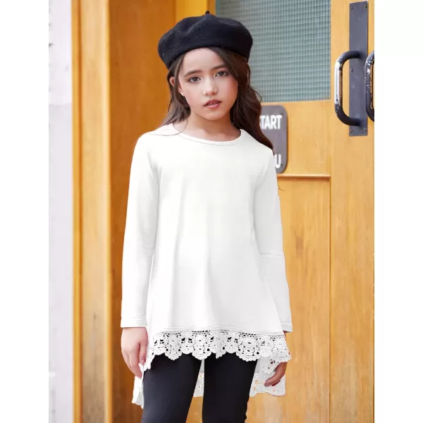 Arshiner Girls Tunic Tops Casual Basic Loose Soft Swing Pullover Long Blouse T-Shirt Tee