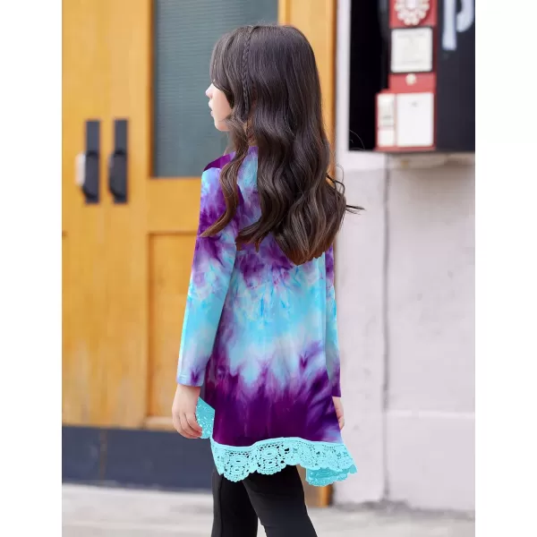 Arshiner Girls Tunic Tops Casual Basic Loose Soft Swing Pullover Long Blouse T-Shirt Tee