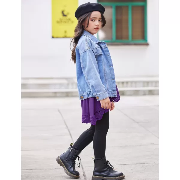 Arshiner Girls Tunic Tops Casual Basic Loose Soft Swing Pullover Long Blouse T-Shirt Tee