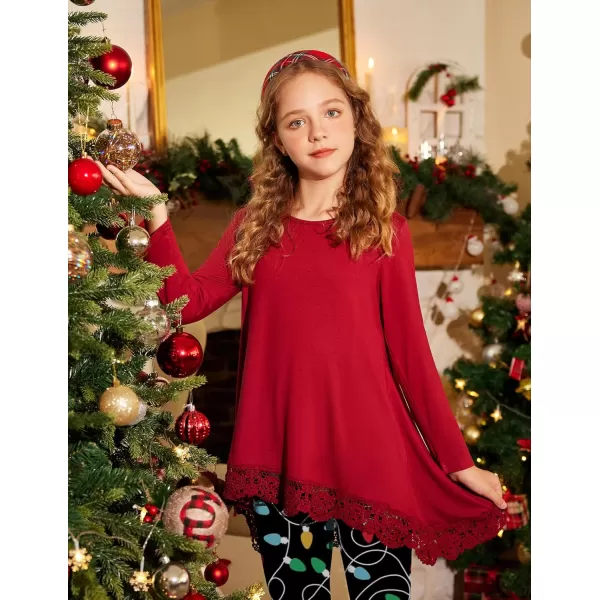 Arshiner Girls Tunic Tops Casual Basic Loose Soft Swing Pullover Long Blouse T-Shirt Tee