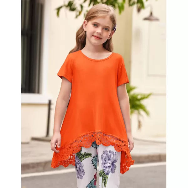 Arshiner Girls Tunic Tops Casual Basic Loose Soft Swing Pullover Long Blouse T-Shirt Tee