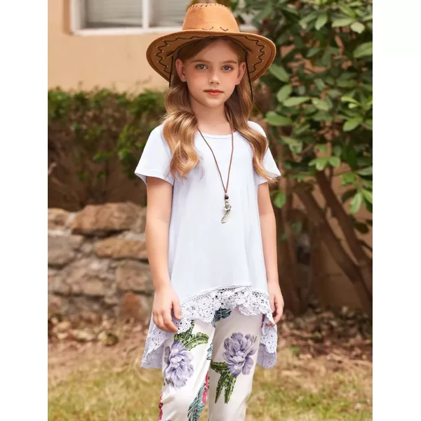 Arshiner Girls Tunic Tops Casual Basic Loose Soft Swing Pullover Long Blouse T-Shirt Tee