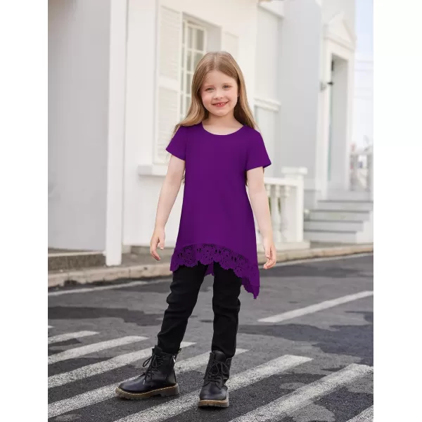 Arshiner Girls Tunic Tops Casual Basic Loose Soft Swing Pullover Long Blouse T-Shirt Tee