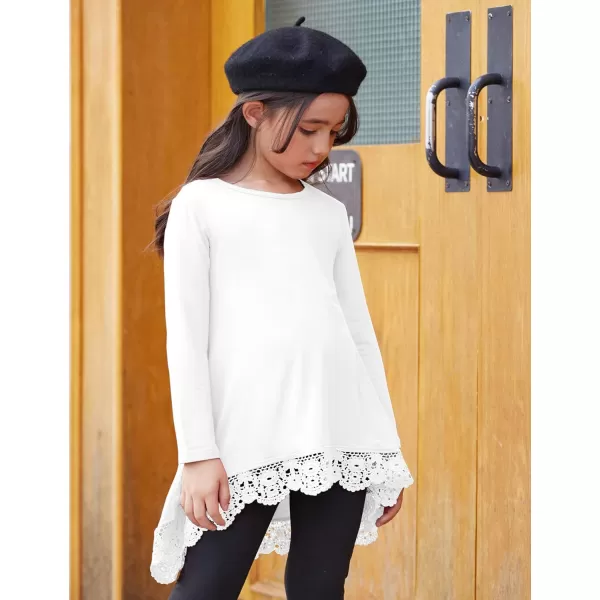 Arshiner Girls Tunic Tops Casual Basic Loose Soft Swing Pullover Long Blouse T-Shirt Tee