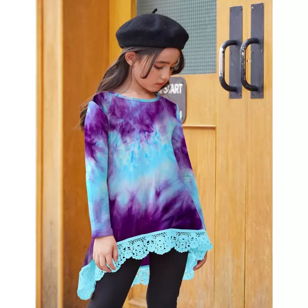 Arshiner Girls Tunic Tops Casual Basic Loose Soft Swing Pullover Long Blouse T-Shirt Tee