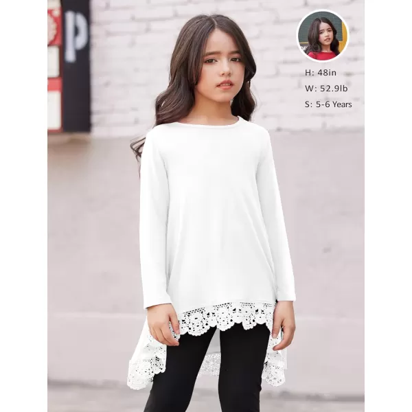 Arshiner Girls Tunic Tops Casual Basic Loose Soft Swing Pullover Long Blouse T-Shirt Tee