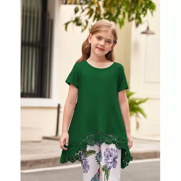 Arshiner Girls Tunic Tops Casual Basic Loose Soft Swing Pullover Long Blouse T-Shirt Tee