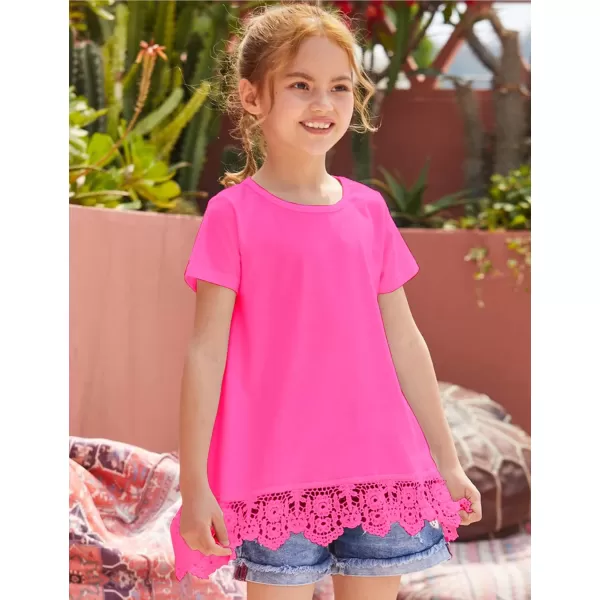 Arshiner Girls Tunic Tops Casual Basic Loose Soft Swing Pullover Long Blouse T-Shirt Tee