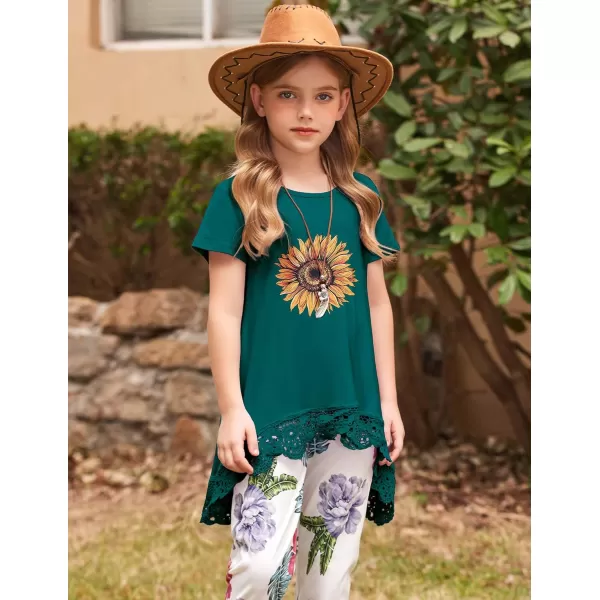 Arshiner Girls Tunic Tops Casual Basic Loose Soft Swing Pullover Long Blouse T-Shirt Tee