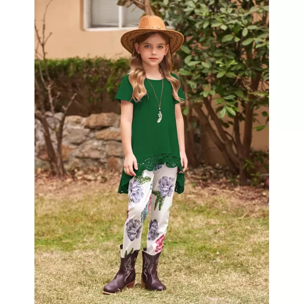 Arshiner Girls Tunic Tops Casual Basic Loose Soft Swing Pullover Long Blouse T-Shirt Tee