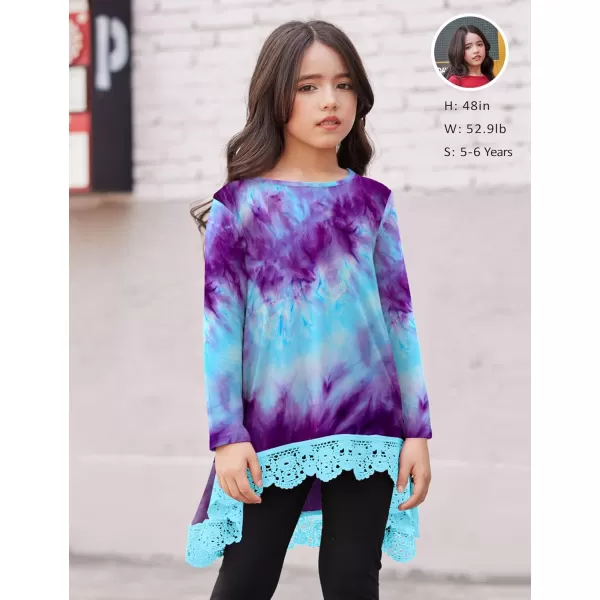 Arshiner Girls Tunic Tops Casual Basic Loose Soft Swing Pullover Long Blouse T-Shirt Tee