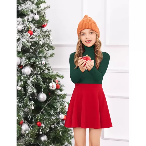 Arshiner Girls Turtleneck Sweater Kids Casual Long Sleeve Knit Pullover Tops