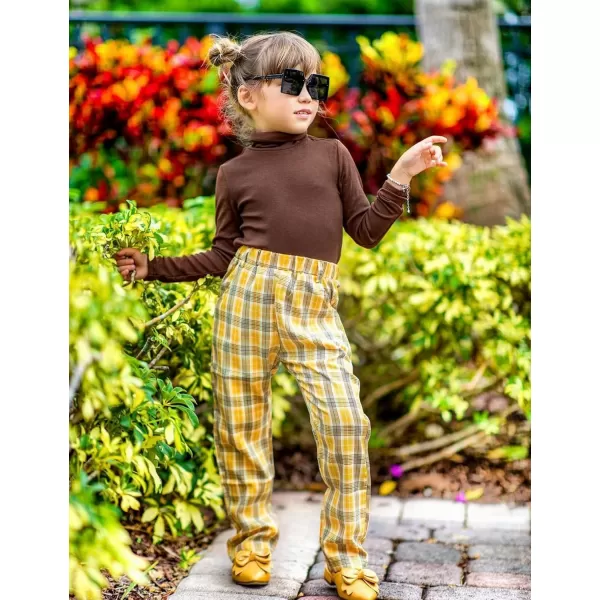 Arshiner Girls Turtleneck Sweater Kids Casual Long Sleeve Knit Pullover Tops