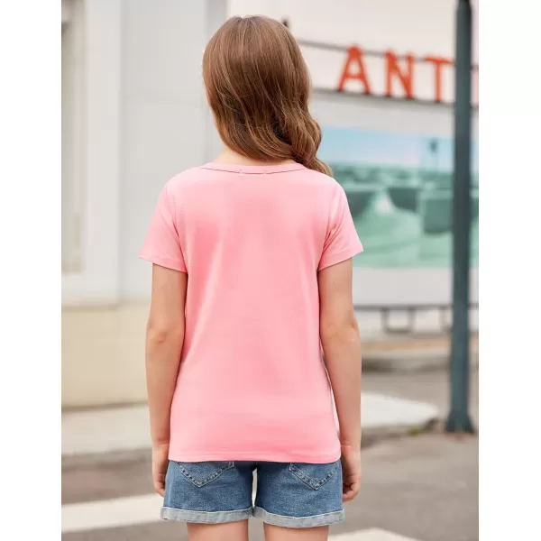 Arshiner Girls Unicorn Shirts Short Sleeve Flip Sequin T-Shirt Tops