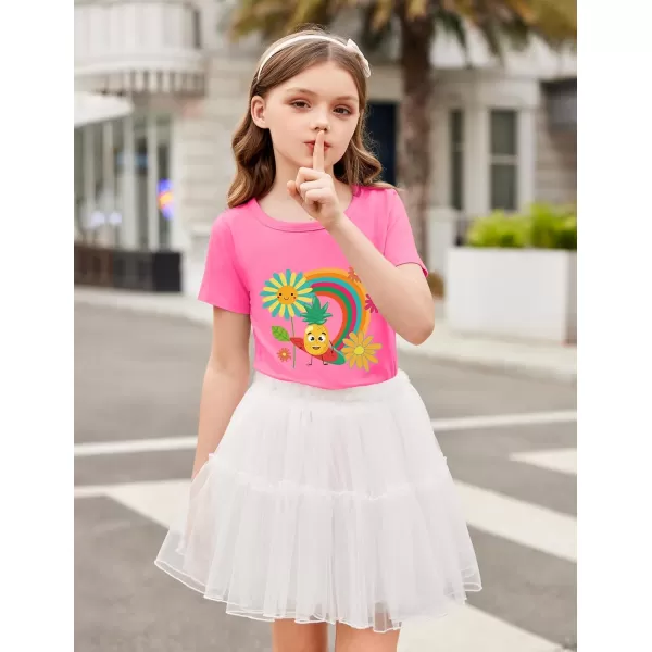 Arshiner Girls Unicorn Shirts Short Sleeve Flip Sequin T-Shirt Tops