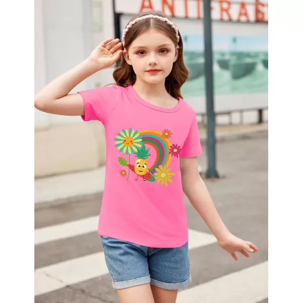 Arshiner Girls Unicorn Shirts Short Sleeve Flip Sequin T-Shirt Tops