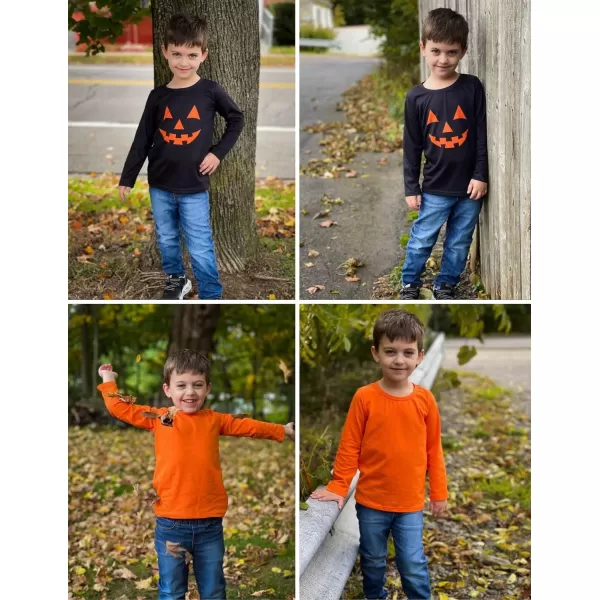 Arshiner Kids 2 Pack Long Sleeve Tees Girls Basic Tees 2pcs Shirt